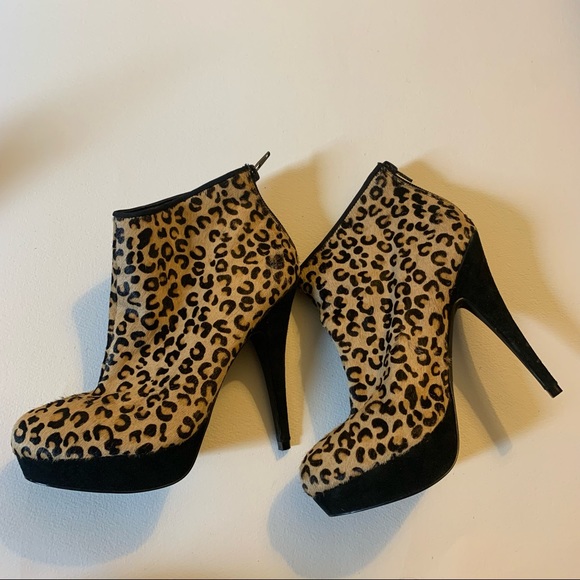Aldo Leopard Textured Booties - Size 6.5 - Picture 4 of 8